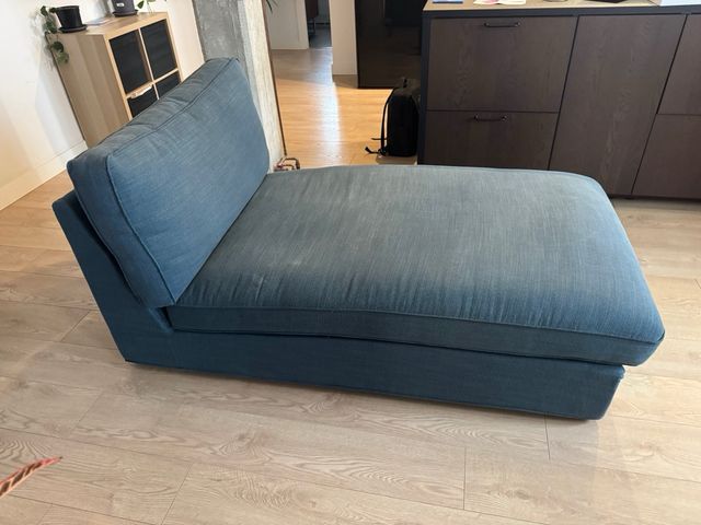 Chaiselongue IKEA azul tela