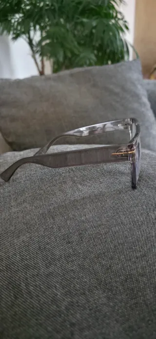 Gafas lectura +200 gris transparente