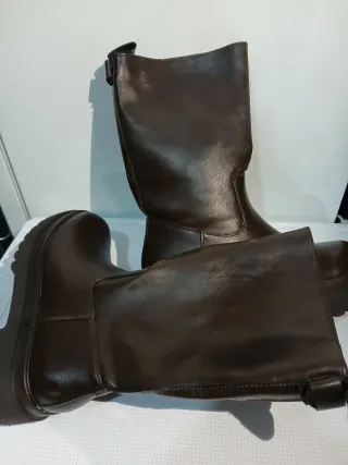 Botas medianas mujer marrones
