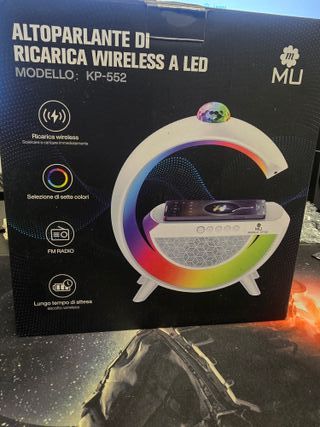 Altoparlante LED Ricarica Wireless MU