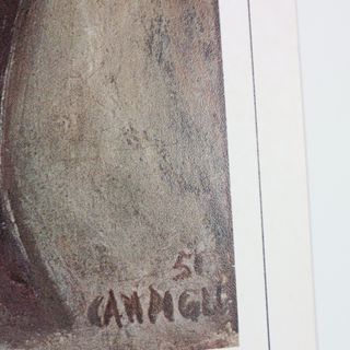 MASSIMO CAMPIGLI DONNE CHE GIOCANO 1951 STAMPA