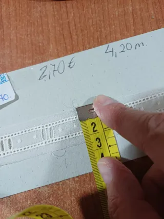 Pasa cintas bordado beige 4,20m