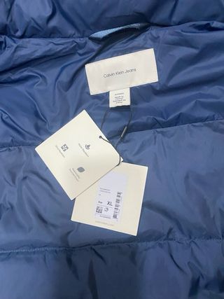 Chaqueta Calvin Klein Azul con Capucha