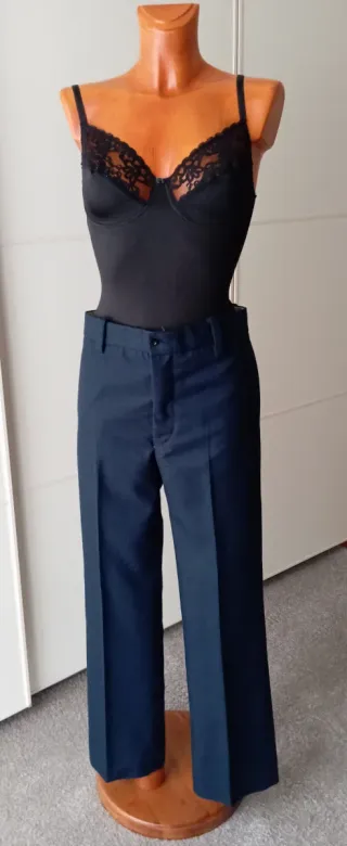 Pantaloni vintage da uomo blu
