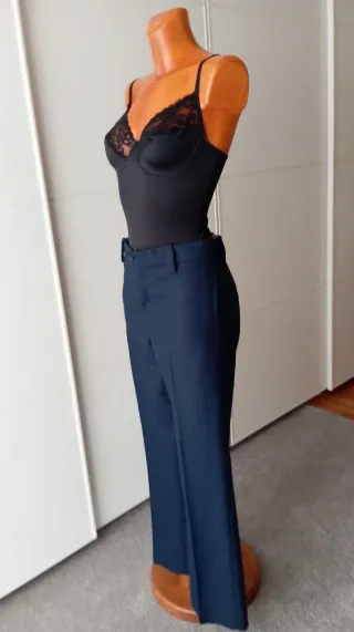 Pantaloni vintage da uomo blu