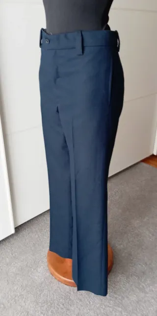 Pantaloni vintage da uomo blu