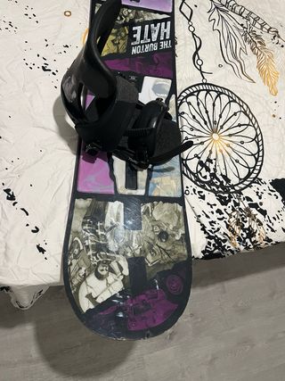 Tabla Snowboard Burton Hate + Fijaciones
