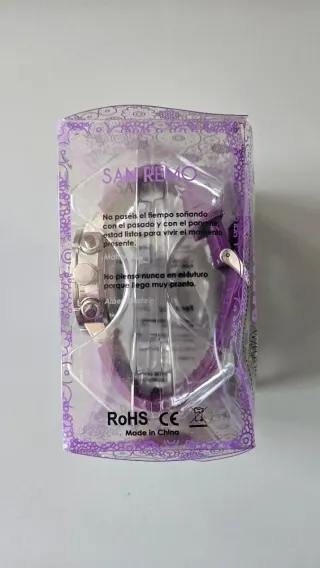 Reloj Calgary Morado y Plateado