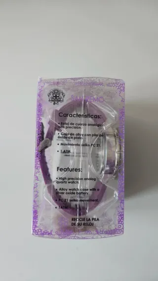 Reloj Calgary Morado y Plateado