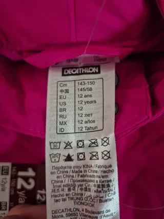 Conjunto esquí niña: pantalón, casco y guantes