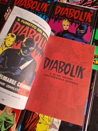 13 volumi Diabolik Le origini del mito
