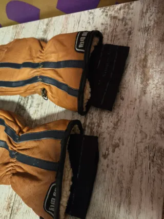 2 pares guantes de moto de piel