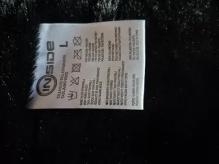 Chaqueta negra efecto piel Talla L