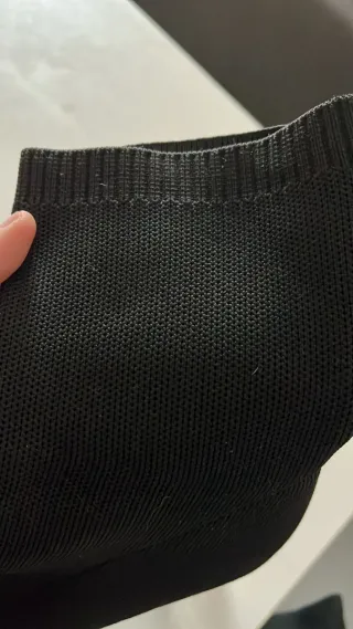 Botas negras tacón transparente