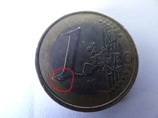 Moneda Euro con Error