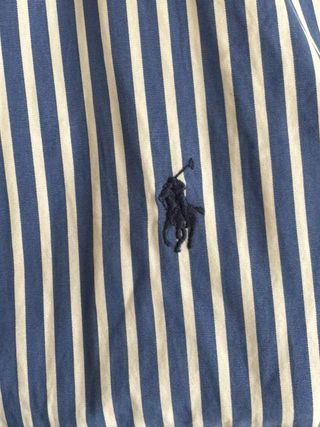 Camisa Polo Ralph Lauren Rayas Azul Blanco