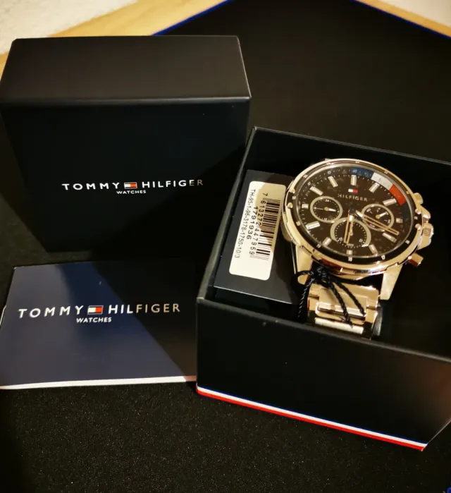 Reloj Tommy Hilfiger Hombre Acero Plata/ Negro