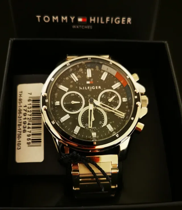 Reloj Tommy Hilfiger Hombre Acero Plata/ Negro