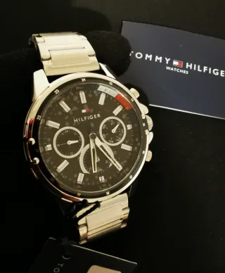 Reloj Tommy Hilfiger Hombre Acero Plata/ Negro