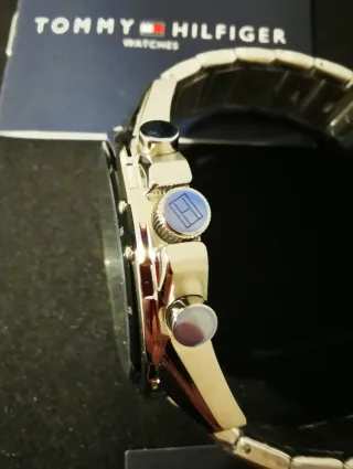 Reloj Tommy Hilfiger Hombre Acero Plata/ Negro