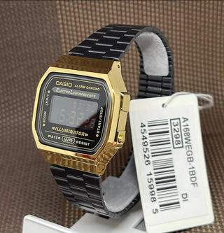 Orologio Casio Vintage Nero e Oro