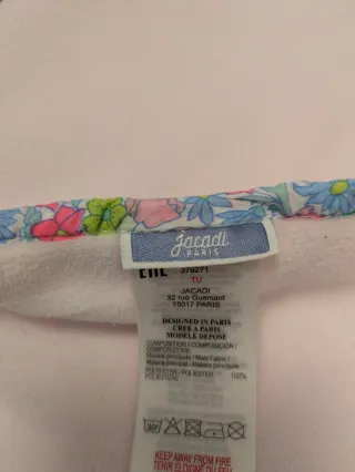 Copertina neonato con bordino floreale Jacadi