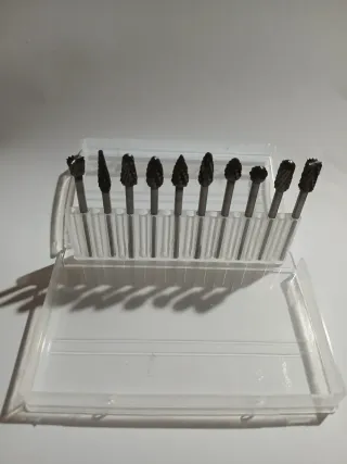 Set 10 Fresas Rotatorias Metal Dremel