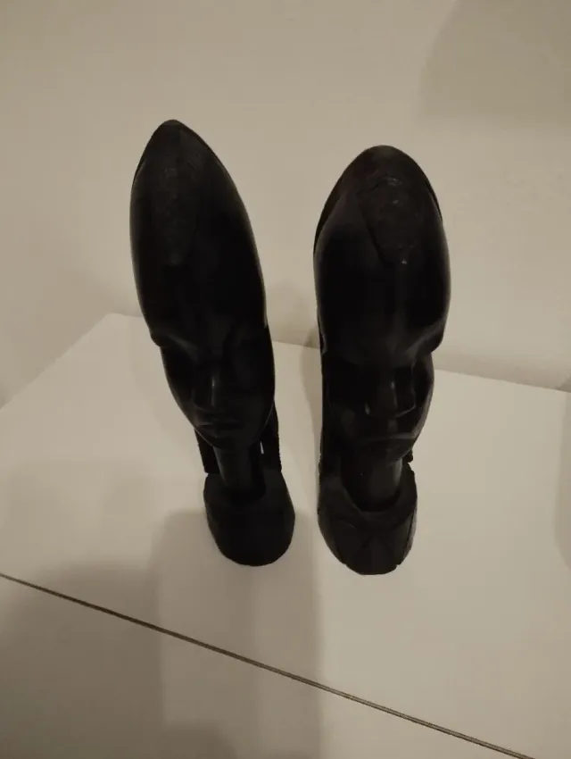 Coppia sculture ebano