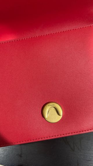 Borsa Pinko rossa modello Love Bag Icon