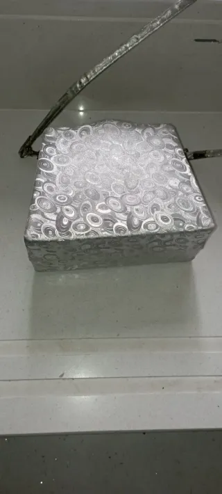 Bolso de Época vintage plateado para eventos