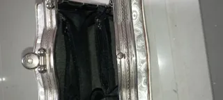 Bolso de Época vintage plateado para eventos