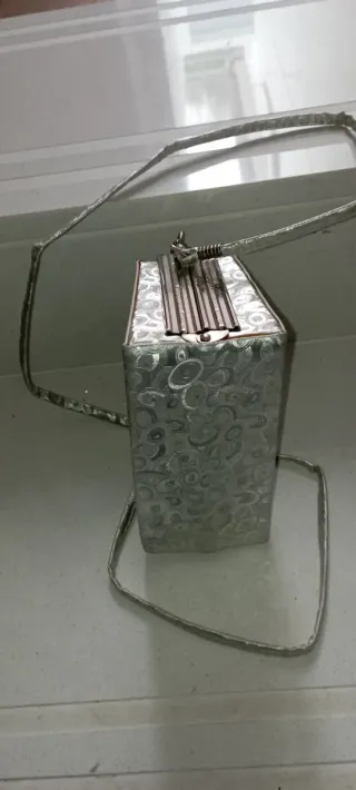 Bolso de Época vintage plateado para eventos