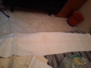 Lenzuola lino ricamate chiacchierino mai usate