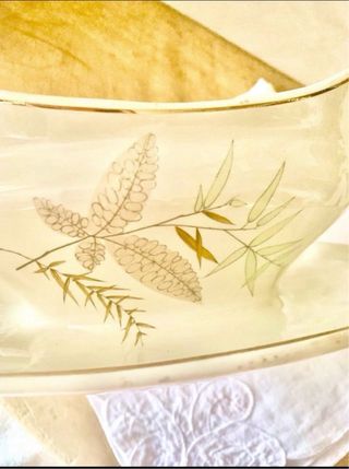 Salsera San Claudio Cerámica Dorada