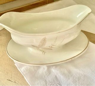 Salsera San Claudio Cerámica Dorada