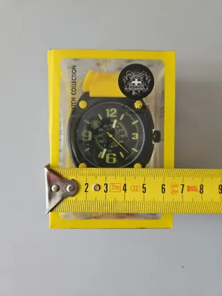 Reloj Calgary Negro y Amarillo