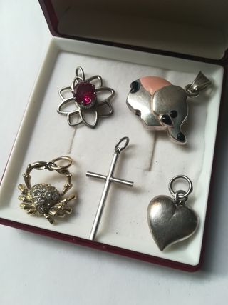 Lote Colgantes Plata Varios Diseños