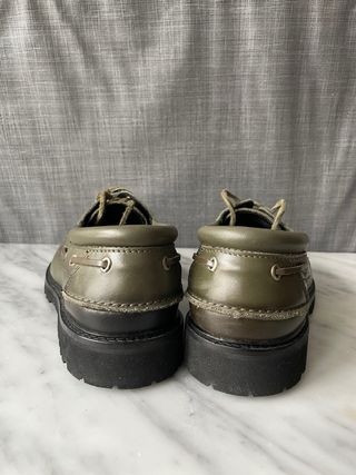 Mocasines Zara Verde Oliva Talla 40