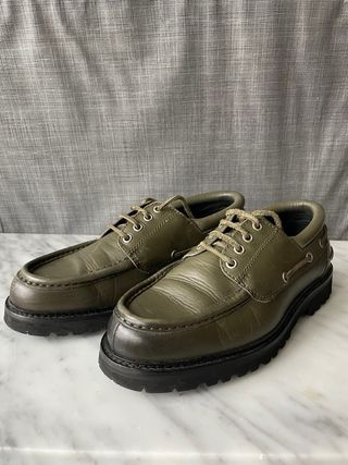 Mocasines Zara Verde Oliva Talla 40