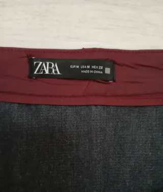 Minifalda polipiel Zara