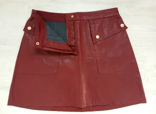 Minifalda polipiel Zara