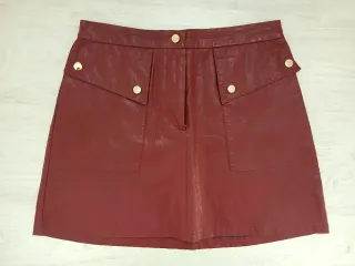 Minifalda polipiel Zara