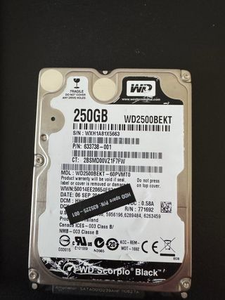 Disco Duro Interno WD 250GB