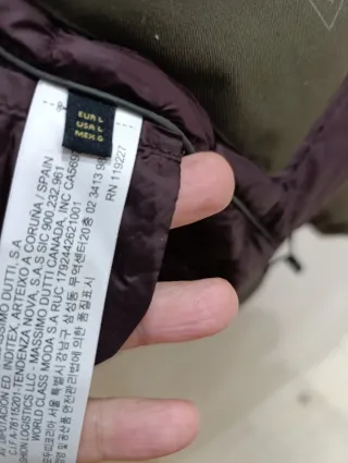 Parka Massimo Dutti Verde Oliva