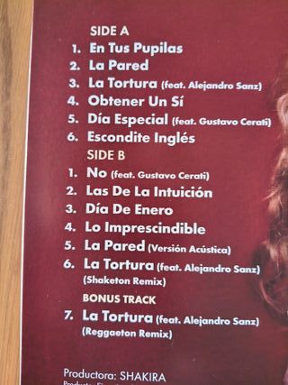 Shakira - Fijación Oral Vol. 1 Vinil