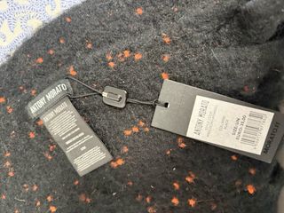 Bufanda Antony Morato Hombre Negro Naranja Rojizo