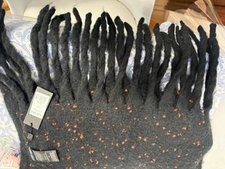 Bufanda Antony Morato Hombre Negro Naranja Rojizo