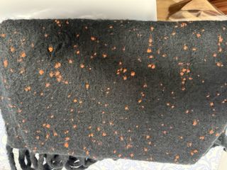 Bufanda Antony Morato Hombre Negro Naranja Rojizo