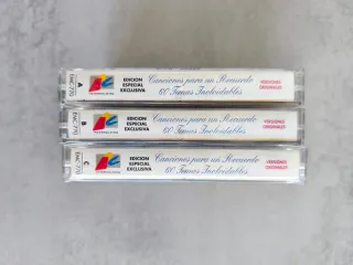 3 Casetes Canciones para un Recuerdo