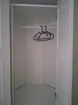 Armario esquinero blanco madera PAX.